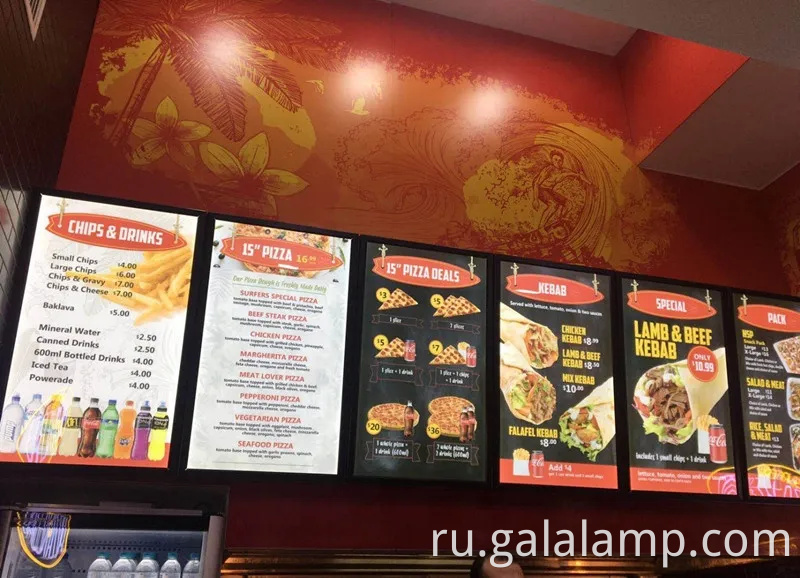 Светодиодный плакат фильма Реклама световой каркасной фонарь